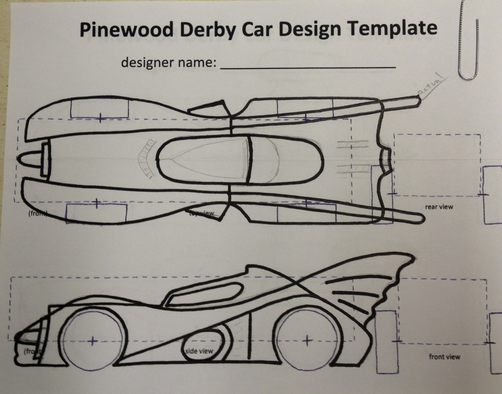 How To Build An Awesome Batmobile Pinewood Derby Car Kurt s Blog