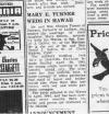 Marriage announcement in Mt. Pulaski newspaper on July 26th, 1945