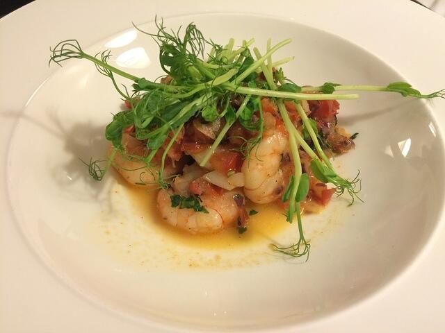 13-room service-shrimp with garlic and chlli