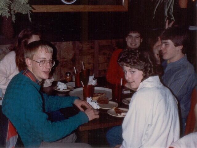 Pizza Hut dinner - From Frank Lockenour private collection