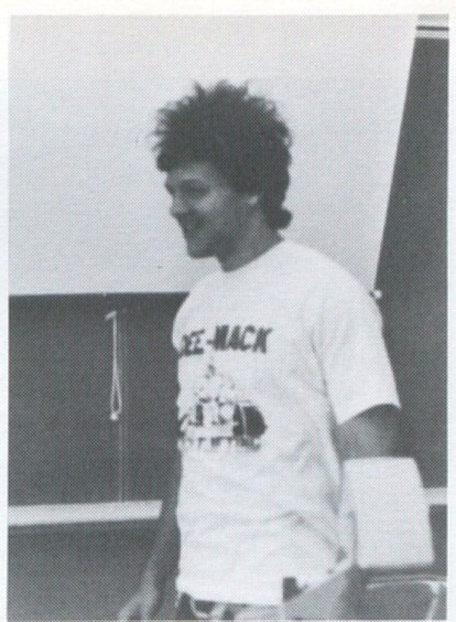 Mark Williams with mohawk