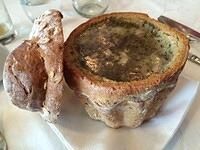 17-sour soup in bread bowl