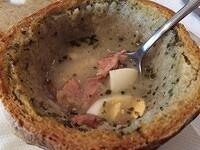 18-sour soup in bread bowl
