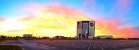 Sunset and VAB - panorama