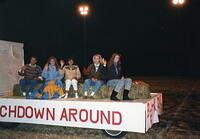 Exchange student float - from Jenny Barrick private photo collection