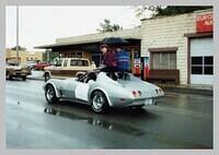 Jenny and Greg in parade - from Jenny Barrick private photo collection