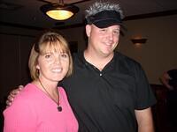 Mick and Dionne and hat